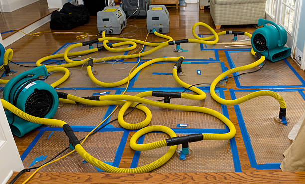Professional Flood Damage Restoration technician working in Represa, CA